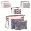 Flamingo Makyaj Çantaları Set ve Kadınlar için Organizatör Kızlar Su Geçirmez Kozmetik Çanta Seyahat Makyaj Tuvalet Depolama Bag300b