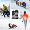 Skihandschuhe 5000 mAh Herren elektrisch beheizt Winter thermisch warm Touchscreen wasserdicht Schnee USB-betrieben 221020