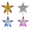 Decorazioni natalizie Stella in cima all'albero Stelle Merry Sparkle Appendere Decorazione natalizia Ornamento Topper sulla cima dell'albero Anno