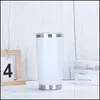 Water Bottles Water Bottles Thermal Mug Beer Cup Stainless Steel Double Wall Vacuum Insated Coffee Tea Wide Mouth Bottle Drinkware 2 Dhxzu