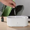 Humidificateurs d'aromathérapie méduses créatifs, pour la maison et le bureau, silencieux, synchronisation intelligente, Simulation 3D de flamme, Machine d'aromathérapie