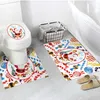 Bath Accessory Set Christmas Non-slip Self Adhesive Bathroom Decal Toilet Seat Sticker