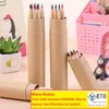 12 farben Zeichnung Bleistift Studenten Kunst Skizze Malerei Bleistift Kraft Papier Kanister Bunte Stift Kinder Zeichnungen Liefert