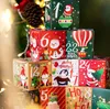 Buon Natale Calendario dell'Avvento Scatole 24 giorni Carta Kraft Avvento-Conto alla rovescia Scatole regalo per bambini e bomboniere per famiglie SN4733