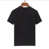 T -shirt designer brev tryckning bomull rund hals kort ￤rm svartvitt mode geometriska abstrakt dj￤vulens ￶gon skateboard undertr￶ja #60