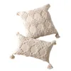 Pillow Bohemia Simple Geometric Cover For Couch Outdoor Decorative Case Fashion Linen Color Tufting Cozy Sofa Coussin