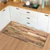 Carpets Modern Kitchen Mat Bedroom Entrance Doormat Wood Grain Home Hallway Floor Decoration Living Room Carpet Bathroom Anti-Slip Rug