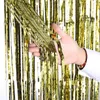 Party Decoration Rain Tinsel Foil Curtain Supply Hanging Wedding Decor Pozone Födelsedagsdel Vuxen Jubileum Duschvägg