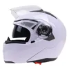 Motorcycle Helmets Jiekai Safety Double Lens Flip Up Helmet DOT Approved Moto Motorbike With Inner Sun Visor