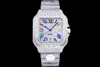 Top montre de luxe 40mm orologi da uomo 8215 movimento meccanico automatico orologi colore diamante orologio cassa in acciaio 904L cinturino impermeabile 008