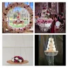 Fournitures de fête 18 pouces acrylique support de gâteau cristal fleur porte-bouquet affichage support suspendu mariage fête d'anniversaire Dessert nourriture fruits