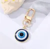 Turkse blauwe ooghanger Keychain Key Ring voor mannen Vrouwen Kenpaar Gift Evil Eye Bag auto Accessoires Groothandel