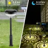 Solar Powered Lights Pathway Outdoor Lighting LED Lamp Waterproof Droplet Plug Garden Lawn Colorful Lantern Landscape Decor