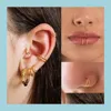 Nose Rings Studs Stainless Steel Double Nose Ring Spiral Septum Piercing Cartilage Hoop Earrings Tragus Helix For Women Nostril Je Dhubi