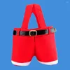 Christmas Decorations Santa Pants Handbag Candy Wine Gift Bag Decor Cheer -selling Items Wedding 17x24cm