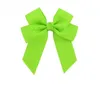 Mix Colors Bowknot Party Favor Solid Grosgrain Ribbons Cheer Bow With Alligator Hair Clip Boutique Kids Hair Accessories Hairpin Wholesale