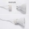 Lamphållare 10st/Lot Base GU10 Lätt uttag Holder Ceramic Connector med kabel för LED -halogenlampor