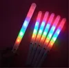 Nieuwe 28x1.75CM Kleurrijke Party LED Light Stick Flash Glow Suikerspin Stick Knipperende Kegel Voor Vocale Concerten Nachtfeesten DHL FY5031 1026