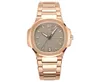 Aff￤rsm￤n armbandsurstorlek 42mm rosguld f￤rgfodral med diamant all rostfritt st￥l 50 m vattent￤t