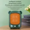 Réchauffeur d'air électrique Mini PTC de bureau 500W chauffage rapide Thermostat silencieux sûr réglable