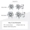 Stud COSYA Real 0.5-1 CaratColor Diamond Earrings For Women 925 Sterling Silver Fine Jewelry Engagement Gifts 2210203315613