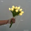 Decorative Flowers Simulation Tulip Flower Artificial Led Light Modern Wedding Decoration Desk Accessories Room Home Decor