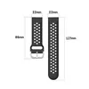 Silicone poroso rel￳gio inteligente tiras de faixas est GT2 20mm 22mm para Samsung Galaxy Active 2 3 Gear S2 Bandas