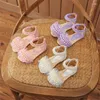 Sandales blanches pour filles, élégantes, princesse romaine, sandales pour enfants