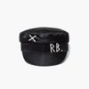 Semplice strass RB Cappello Donna Uomo Street Fashion Style Cappelli da strillone Berretti neri Cappellini flat top168j