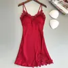 Women's Sleepwear Summer Lace Nightgowns Sexy Breathable Fabric Sleeping Dress Padded Nightdress Pijamas Women Nightwear 2022