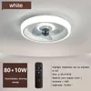 Lâmpada de ventilador de teto escurecimento com luzes Ventilador interno de techO para luminária de decoração de casa de quarto da sala de estar luminária de lustres