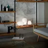 Tischlampen Nordic Ball Glaslampe Plissee Shades Schreibtisch Wohnzimmer Dekor Designer Einfaches Licht LED für Schlafzimmer neben