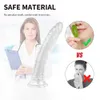 Articoli di bellezza Dildo di vetro di cristallo Pene realistico Artificiale Punto G anale Stimolare la masturbazione femminile Giocattoli sexy per le donne