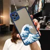 Luxushüllen Blue Wave Handyhülle für Coque iPhone 14 12 11 13 Pro Max 7 8 6s Plus Surf Ocean Cover Funda iPhone X XR XS SE2020 schwarz