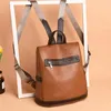 Backpack Retro Women Fashion Large Capacity Anti-Theft School Bookbag Travel Leather Casual Backbag