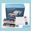 Portabla spelspelare Ny ankomst Mini -TV kan lagra 620 500 spelkonsolvideohandhållen för NES -spelkonsoler med detaljhandelslådor snabba DHCLS