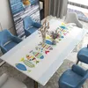 Table Cloth Soft Glass Dining Cushion Tablecloth Waterproof And Oil-Proof Disposable Anti-Scald PVC Light Luxury Rectangular