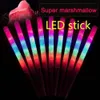 Food Non Disposable Grade Light Cotton Candy Cones Colorful Glowing Luminous Marshmallow Sticks Flashing Key Christmas Party