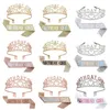 Europe and America Headbands New BIRTHDAY GIRL Birthday Crown Shoulder Belt Etiquette Party Headwear Hair Jewelry