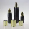 Storage Bottles Wholesale Luxury 20ml Plastic Lotion Bottle Empty Black Cosmetic Packaging Serum