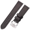 Bracelets de montre Bracelet en cuir véritable 20mm 22mm noir bleu gris marron femmes hommes bracelets de montre en peau de vache accessoires de Bracelet