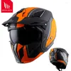 Motorradhelme gl￤nzend schwarzer Stra￟enk￤mpfer Full Face Racing Helm Modular abnehmbares Chin Casco Moto Hochwertiges Motocross ECE