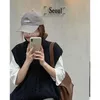 Women's Sweaters Sweater Vest High Neck Folding Loose Knit Autumn Winter Sleeveless Top Wear Rac