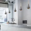 LED 7W chambre chevet lampes suspendues en verre aluminium salle à manger plafond lustres salon suspension