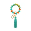 سوار مفتاح معصم السيليكون partys متعددة الأنماط الطاولة PU PU -FRESED BRACELET BRACELET KEY RING SEA