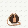 MINI BOITE CHAPEAU Souple Belt Bag Reverse Brown Monograms Canvas Leather Handbag M44699 Women Designer Purse Clutch