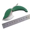 Factory Knife Mini Green Leaf Keychain Multifunction stainless Portable Outdoor Pocket Gadgets Key Accessories KD1