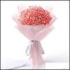 Ghirlande di fiori decorativi Ghirlande di fiori decorativi Gypsophila Bouquet di fiori secchi naturali Immortale San Valentino Compleanno Hol Dhhto