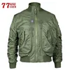 Hommes Vestes MA1 Bomber Vestes Hommes Imperméable Pilote Baseball Manteau Mâle Armée Air Force Standcollar Grande Poche Causal Veste Automne Printemps 221021