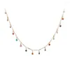 Choker 2022 Bohemian Colorful Beaded Necklace for Women Charms Tassel CLAVICLE CHAIN ​​SMEEXCHRY Gift Kpop Cadenas de Oro Puro